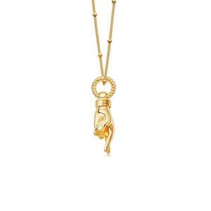 Missoma — gold good luck charm pendant
